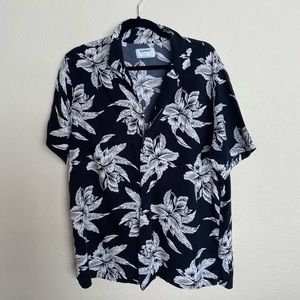 Black Hawaiian Shirt